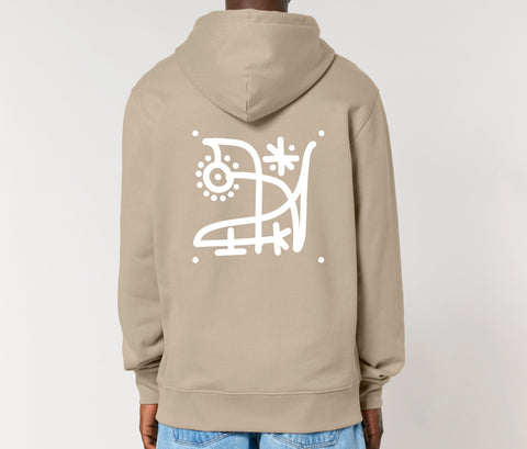 Räglan Kapuzensweatshirts Butterfly Hoodie Desert Dust