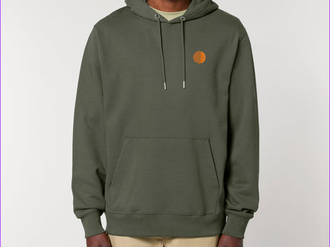 Räglan Kapuzensweatshirts Orange / XXS Khaki Hoodie mit Logo Stick