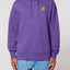 Räglan Kapuzensweatshirts Purple Hoodie mit Logo Stick