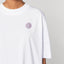 Räglan Oversized T-shirt Lavender / XXS Oversized T-shirt Weiß mit Logo Stick
