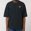 Räglan Oversized T-shirt Orange / XXS Oversized T-shirt Schwarz mit Logo Stick