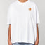 Räglan Oversized T-shirt Orange / XXS Oversized T-shirt Weiß mit Logo Stick