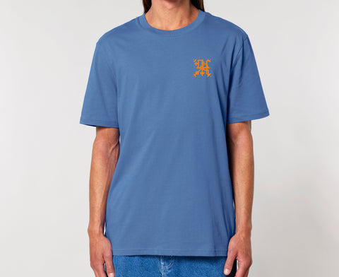 Räglan T-Shirts Kurzarm Butterfly T-shirt Blau