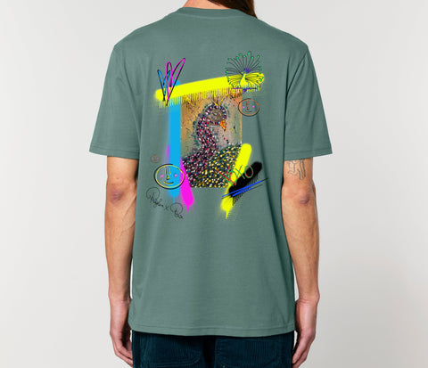 Räglan T-Shirts Kurzarm Greenbay / XXS Turtle Love T-Shirt "Peacock"