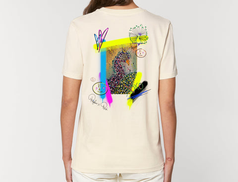 Räglan T-Shirts Kurzarm Turtle Love T-Shirt "Peacock"
