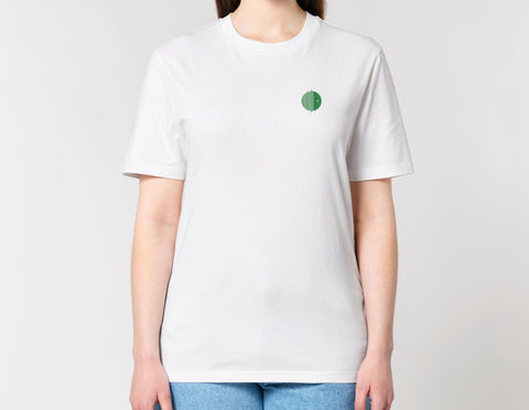 Räglan T-Shirts und Longsleeves Grün / XXS Weißes T-shirt mit Logo Stick
