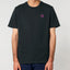 Räglan T-Shirts und Longsleeves Lila / XXS Schwarzes T-Shirt mit Logo Stick