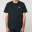 Räglan T-Shirts und Longsleeves Pink / XXS Schwarzes T-Shirt mit Logo Stick