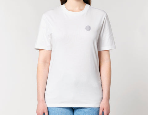 Räglan T-Shirts und Longsleeves Weiß / XXS Weißes T-shirt mit Logo Stick
